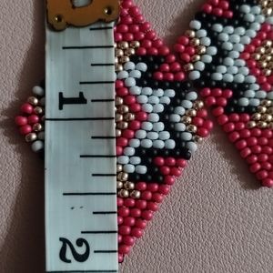 Aztec beaded earrings